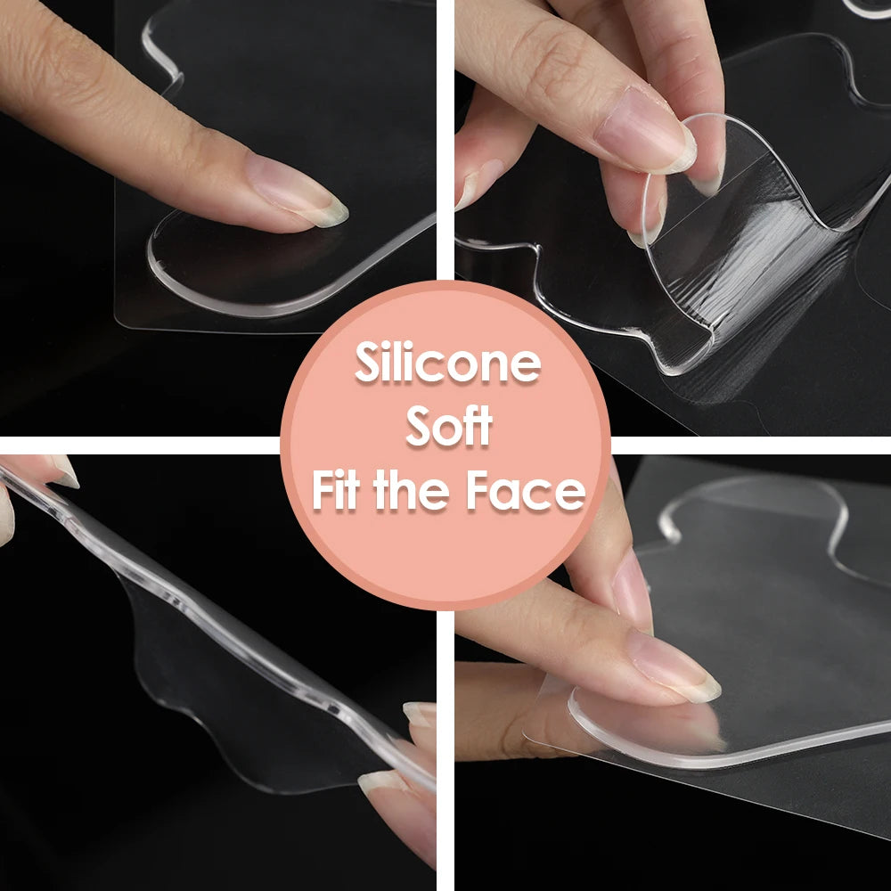 Reusable Silicone Wrinkle Removal Facial Lifting Strips