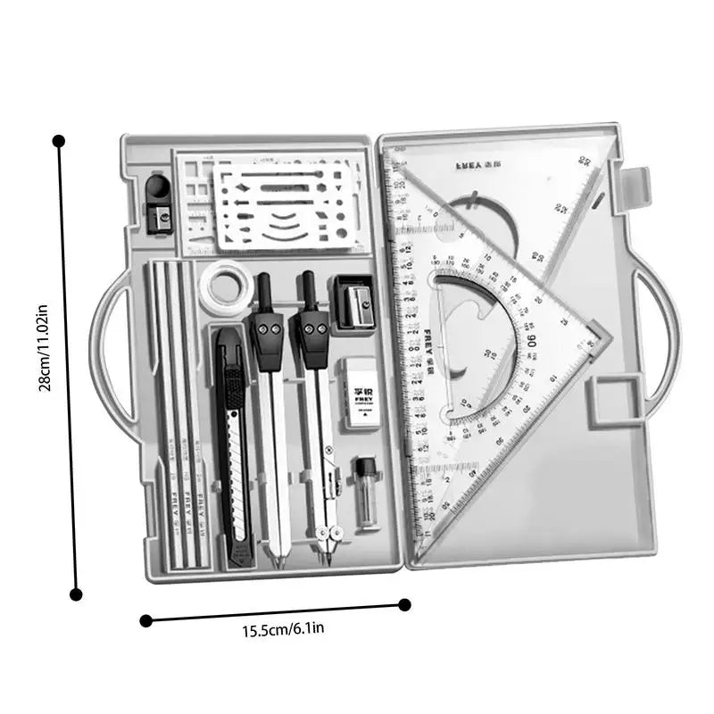 Drafting Geometry Drawing Tools Set