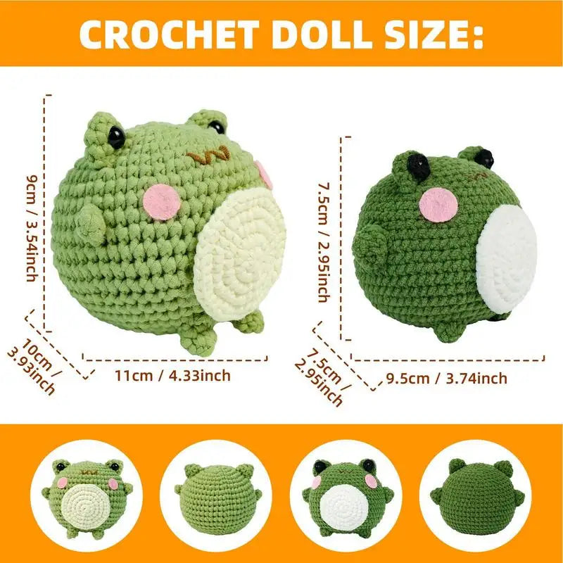 Complete Crochet Starter Kit, Frog, Everything Included