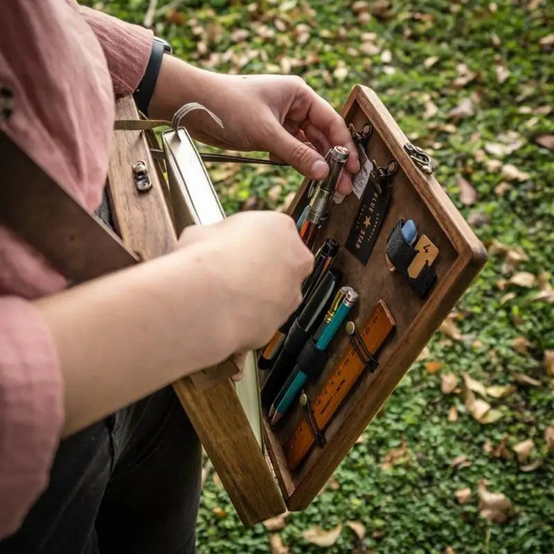 Retro Trend Shoulder Bag Art Supplies Box