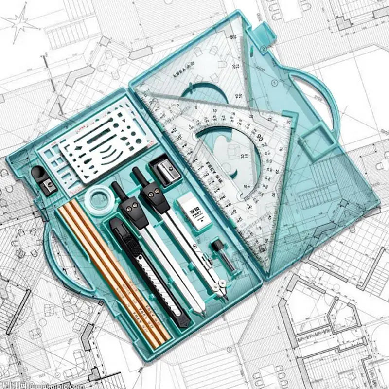 Drafting Geometry Drawing Tools Set