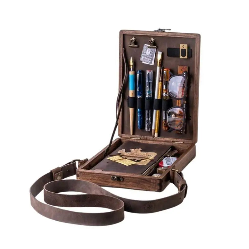 Retro Trend Shoulder Bag Art Supplies Box
