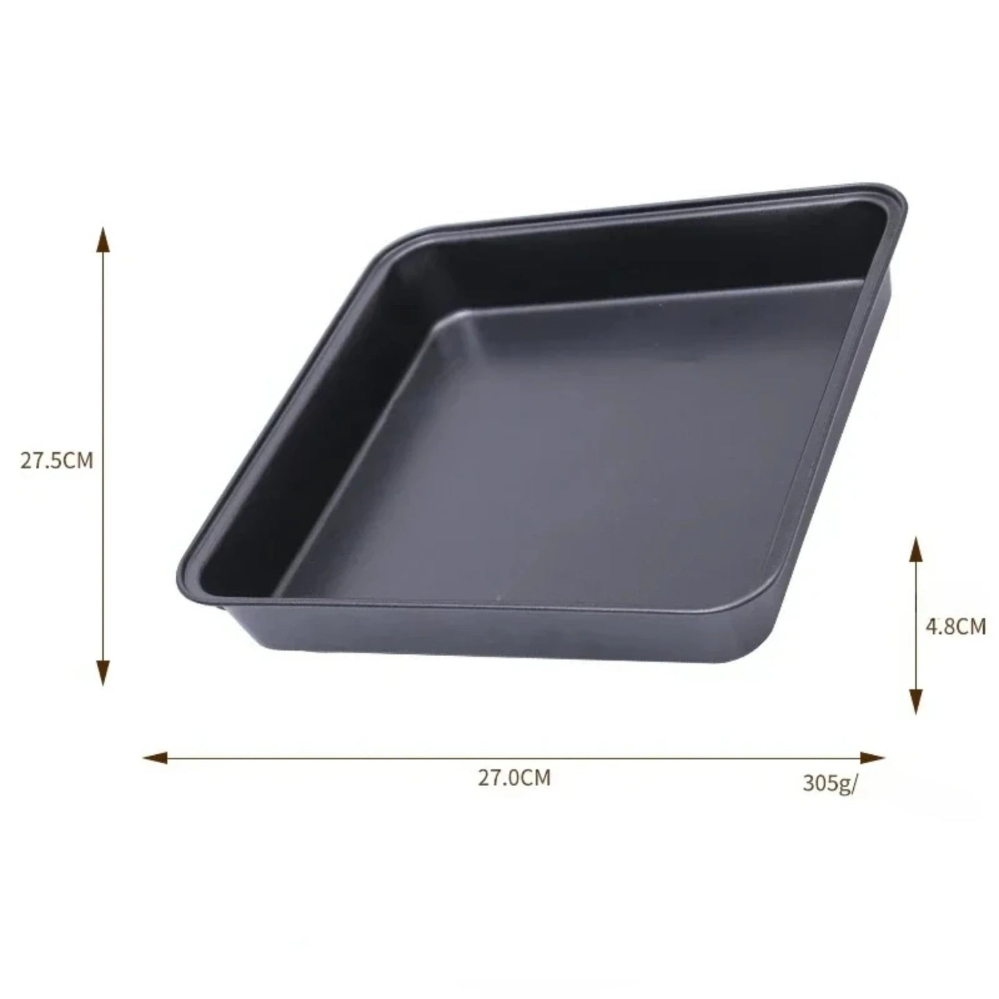 Nonstick Black Carbon Steel Rectangular Baking Tray