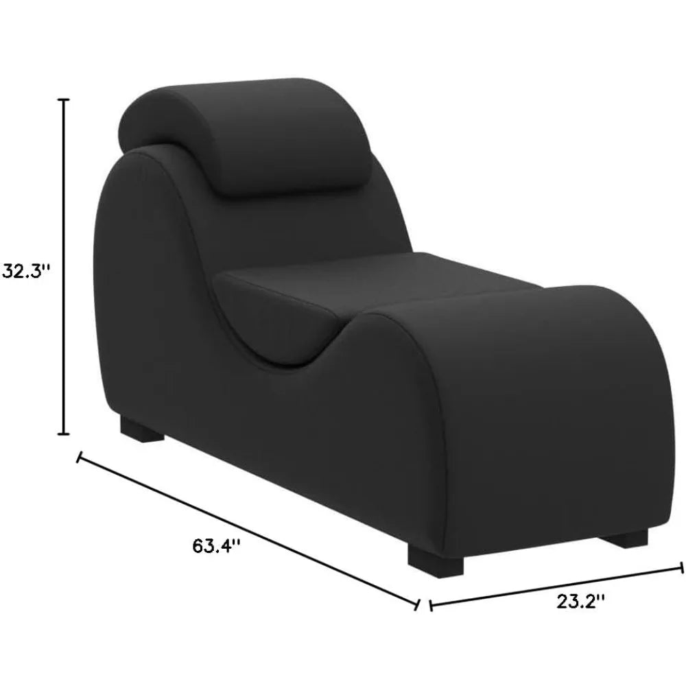 Modern, Comfortable, Unique, Curved Style Chaise Lounge