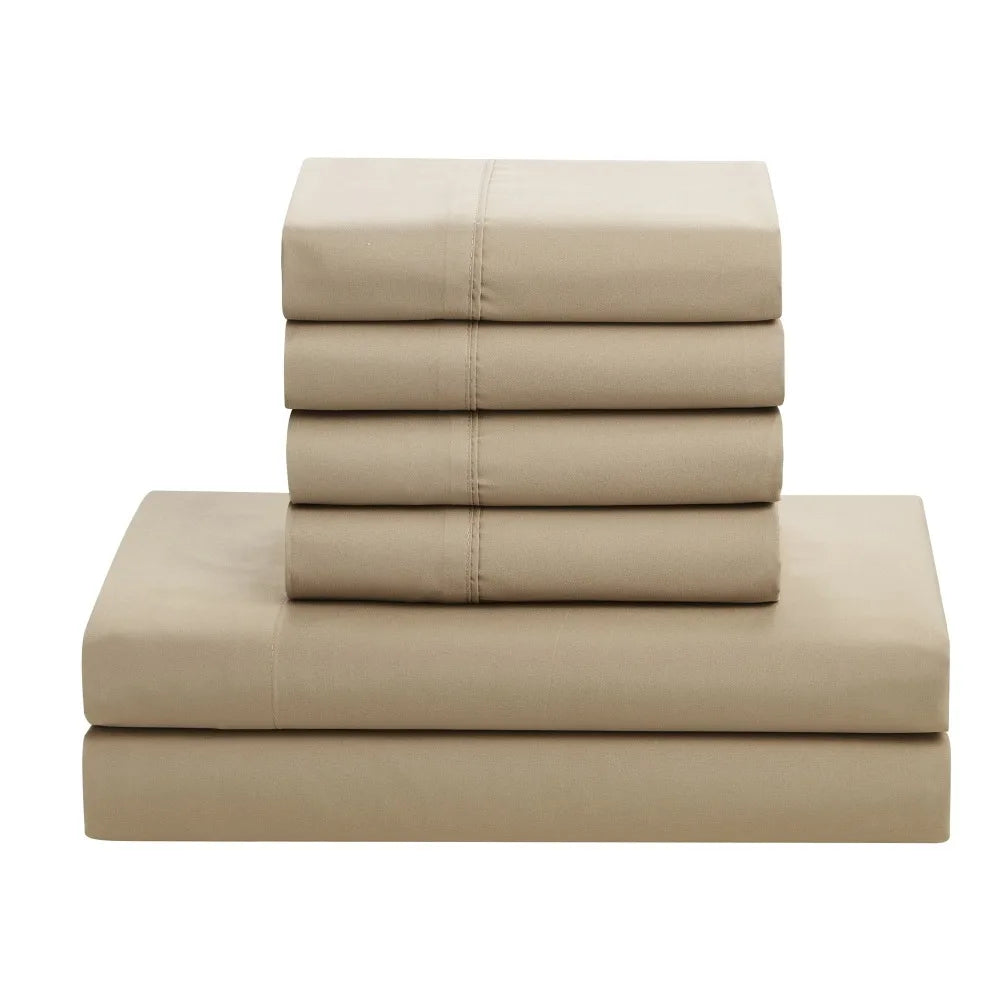 7 Piece Bed-In-A-Bag Down Alternative Comforter & Sheet Set