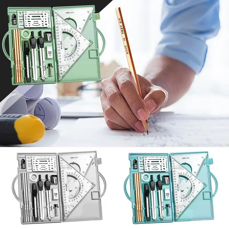 Drafting Geometry Drawing Tools Set