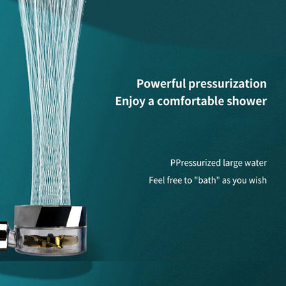 High Pressure Handheld Propeller Driven Shower Head