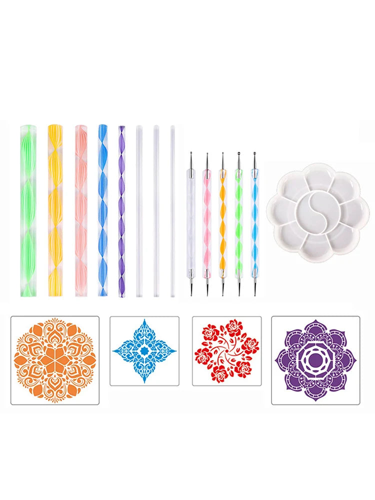 16/18/34/35pcs Mandala Dotting Tools for Painting Rocks