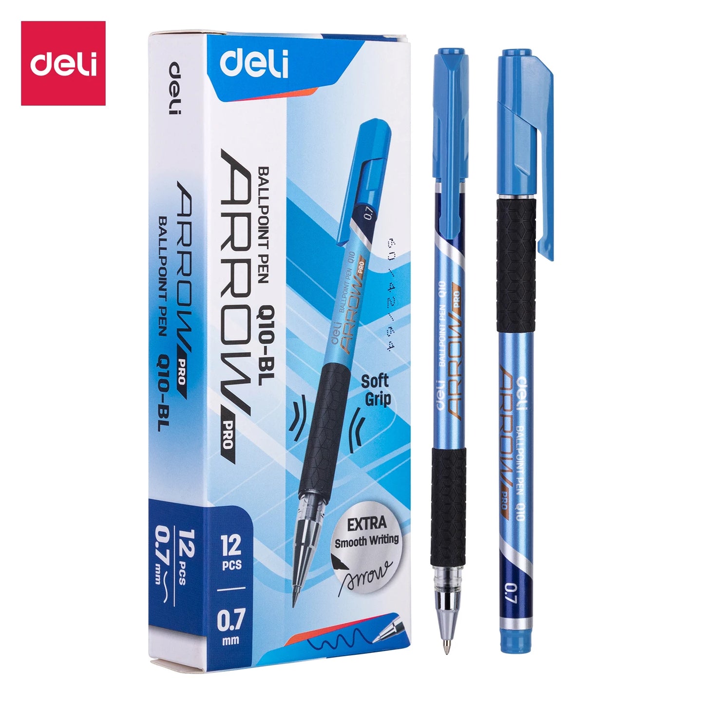 0.7mm Deli Ballpoint Pens Low Viscosity Ink