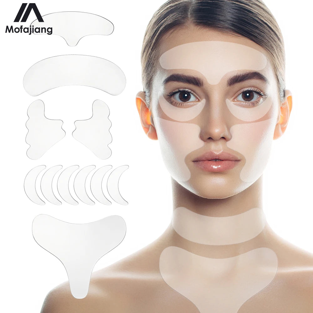 Reusable Silicone Wrinkle Removal Facial Lifting Strips