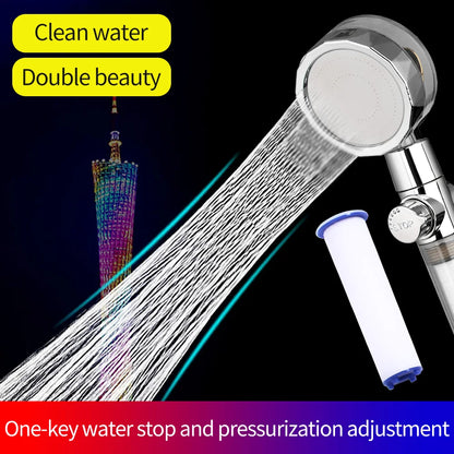 High Pressure Handheld Propeller Driven Shower Head