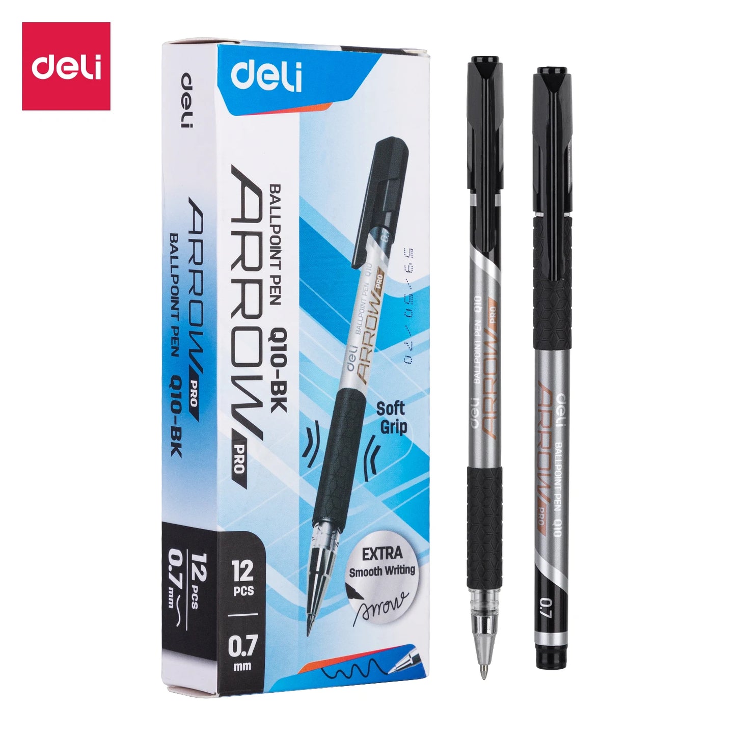 0.7mm Deli Ballpoint Pens Low Viscosity Ink