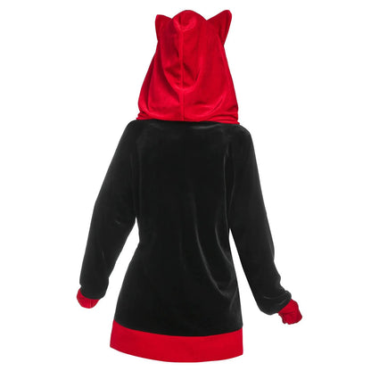 Fashion Women Cat Ears Hooded Sweatshirt Coat