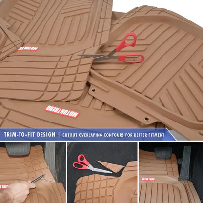 Motor Trend Deep Rubber Floor Mats For Car