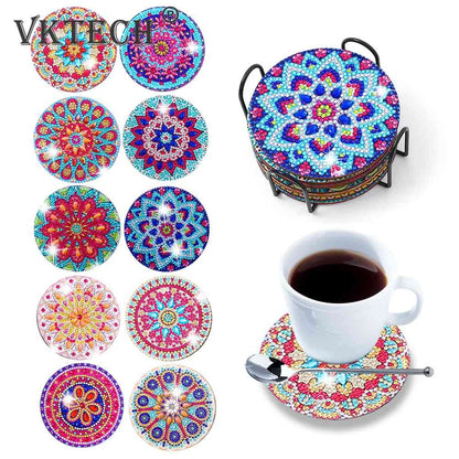 DIY Diamond Painting Anti-Slip Coasters Kit