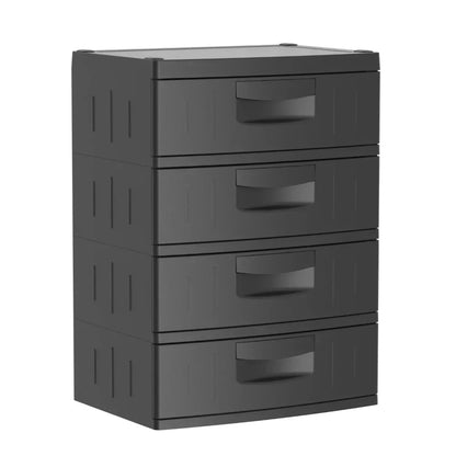 Sturdy 4 Drawer Plastic Storage Organizer