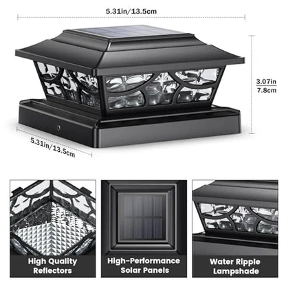 Outdoor Solar Post Lights Patio Garden Decor