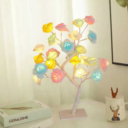 Gift Ideas LED USB Rose Desk Lamp