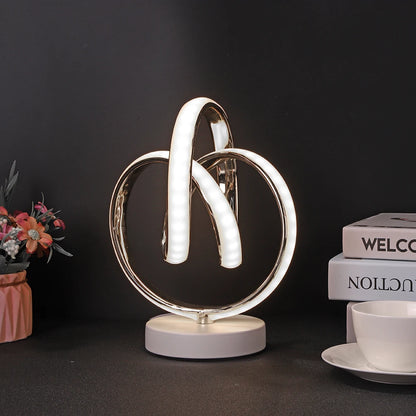 Modern Spiral LED Table, Bedside, Desk Lamp