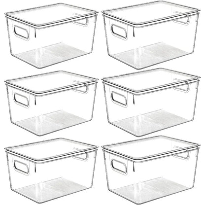 Clear Extra Large Plastic Stackable Storage Bins & Lids