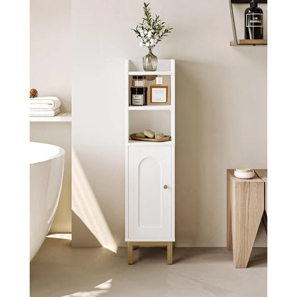 Bathroom Storage Cabinet, Small With Door & Shelves