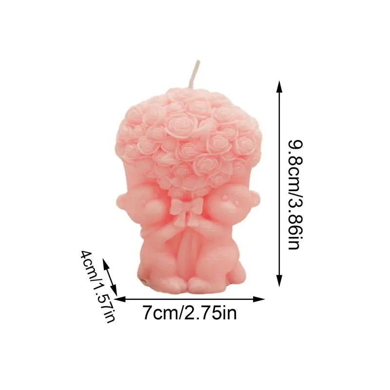 Valentine's Day Bear-Shaped Aromatherapy Decorative Candles