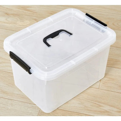 6-Pack 19 Quart Stackable Clear Storage Bins & Lids