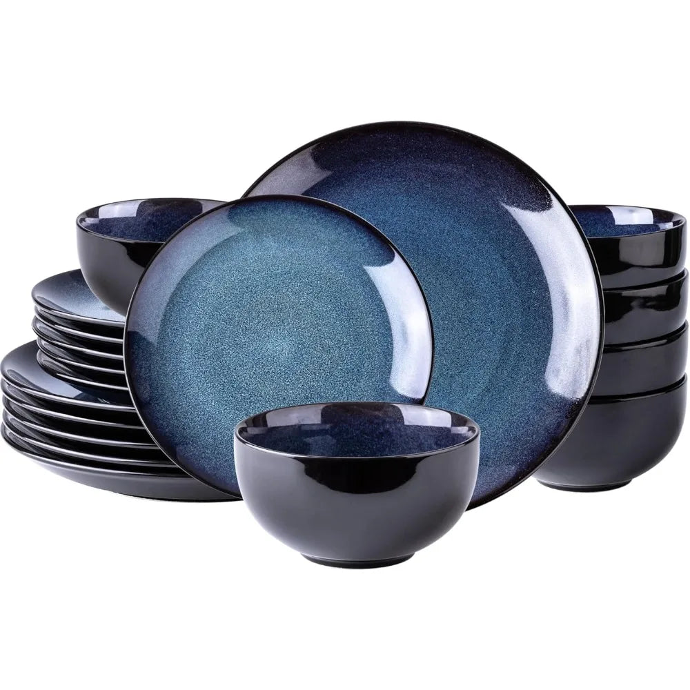 Handmade Glaze Dishes Set, Chip & Scratch Resistant