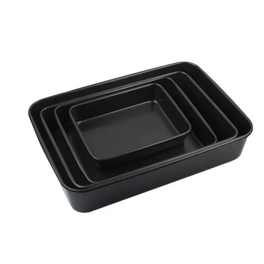 Nonstick Black Carbon Steel Rectangular Baking Tray