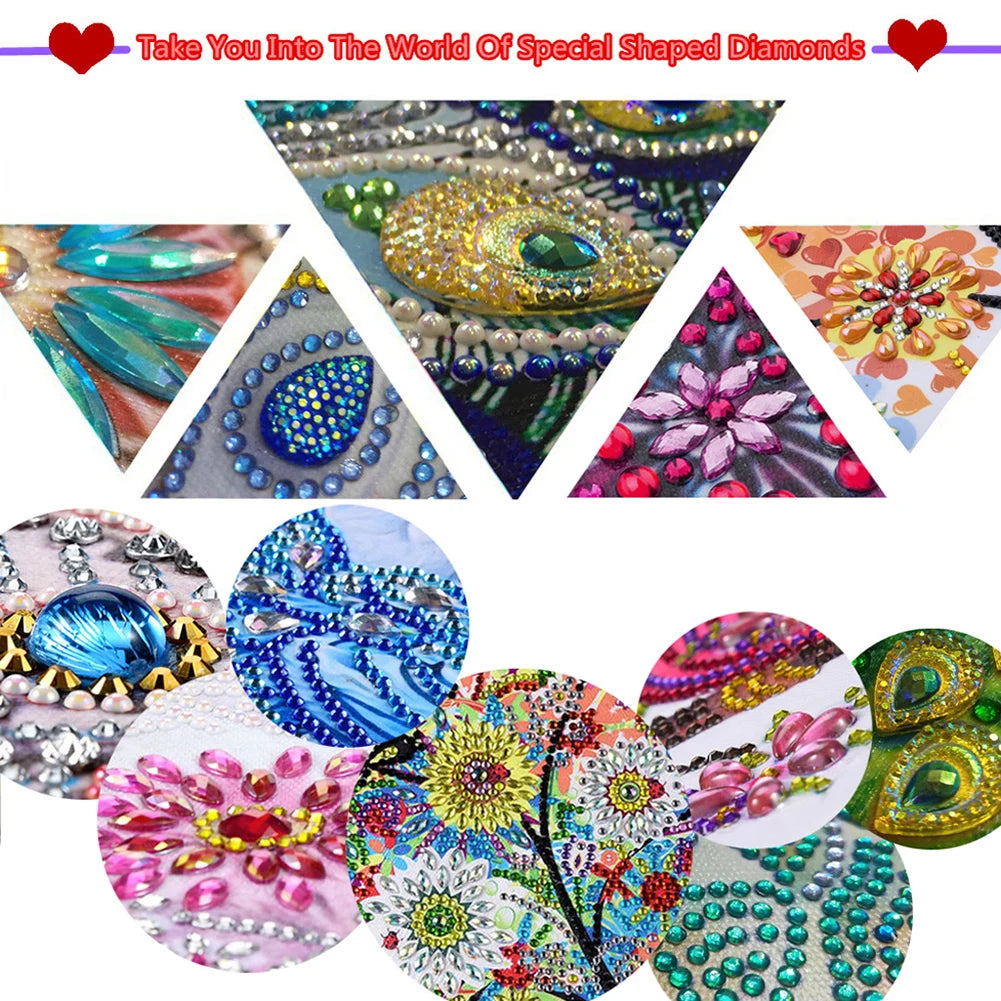 Special Shaped Diamond Clock Mosaic Painting Kit