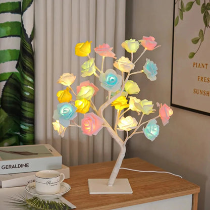 Gift Ideas LED USB Rose Desk Lamp