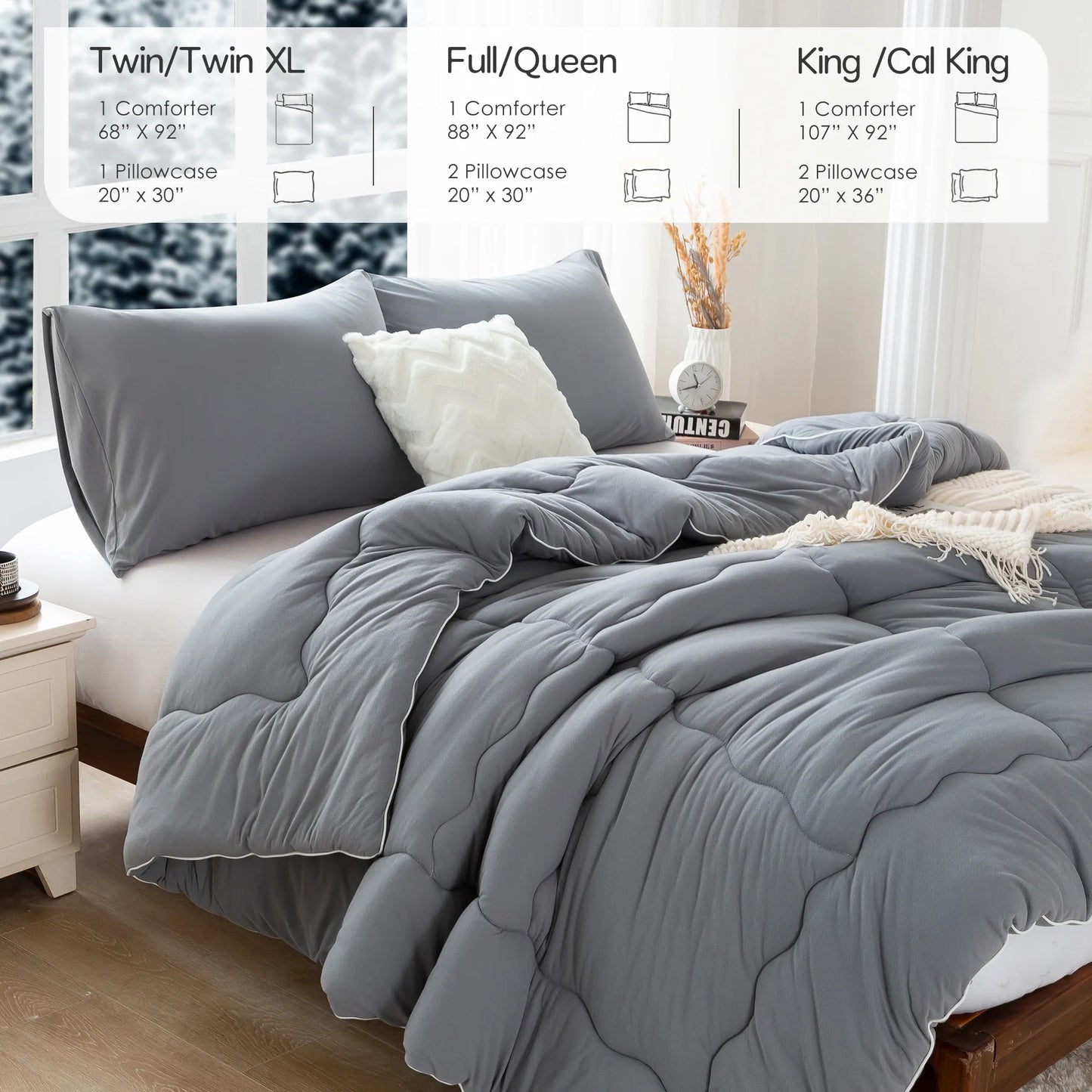 Nice Reversible Ultra-Soft Warm Comforter Sets