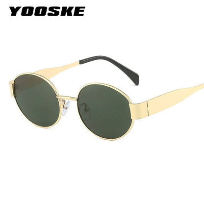 YOOSKE 2024 New Oval Sunglasses For Men Women