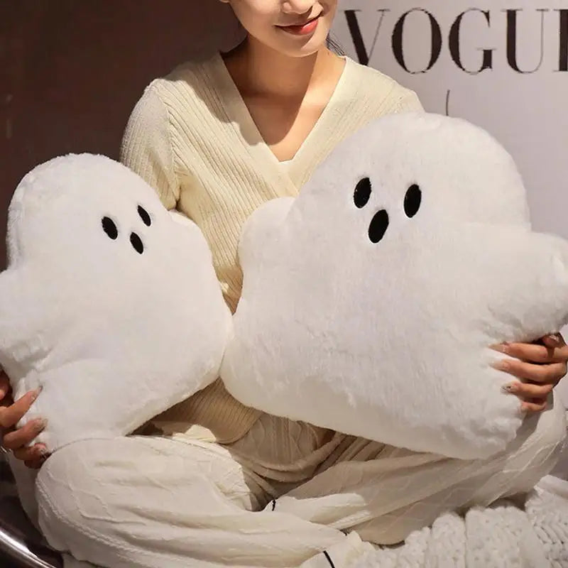 Halloween Plush Ka-waii White Cloud Ghost Pillow