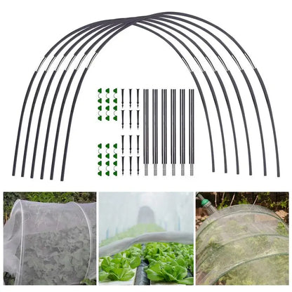 Reusable Flexible Greenhouse Hoops Plant Support Tunnel