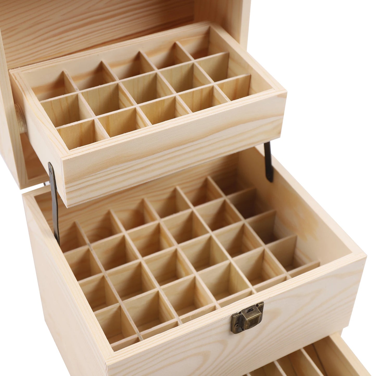 3 Tiers Wooden Display Essential Oil Storage Case