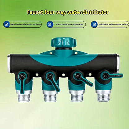 Water Faucet Splitter With Shut Off Valves