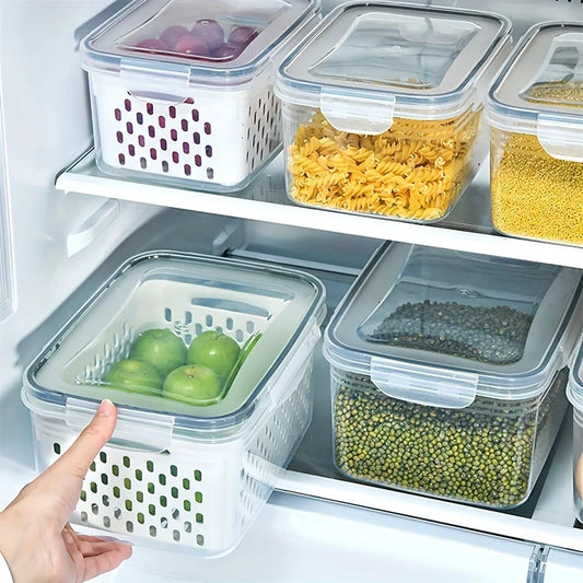 3-Pack BPA-Free Food Storage Containers + Lids & Strainers