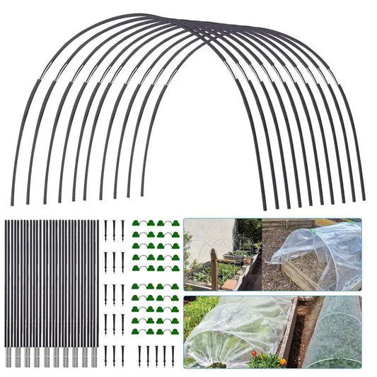 Reusable Flexible Greenhouse Hoops Plant Support Tunnel