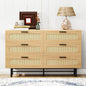 Sturdy, Modern, Chest Of 6 Drawers w/ Metal Handles