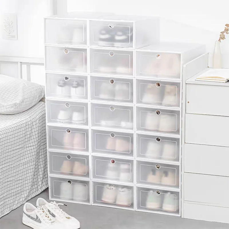 20pcs Clear Stacking Home Organizer Stotage Boxes