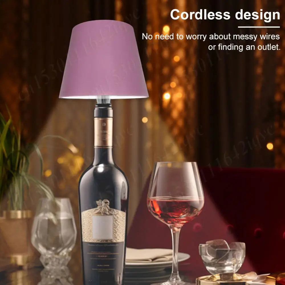 Wireless Rechargeable Touch Control Bottle Lamp