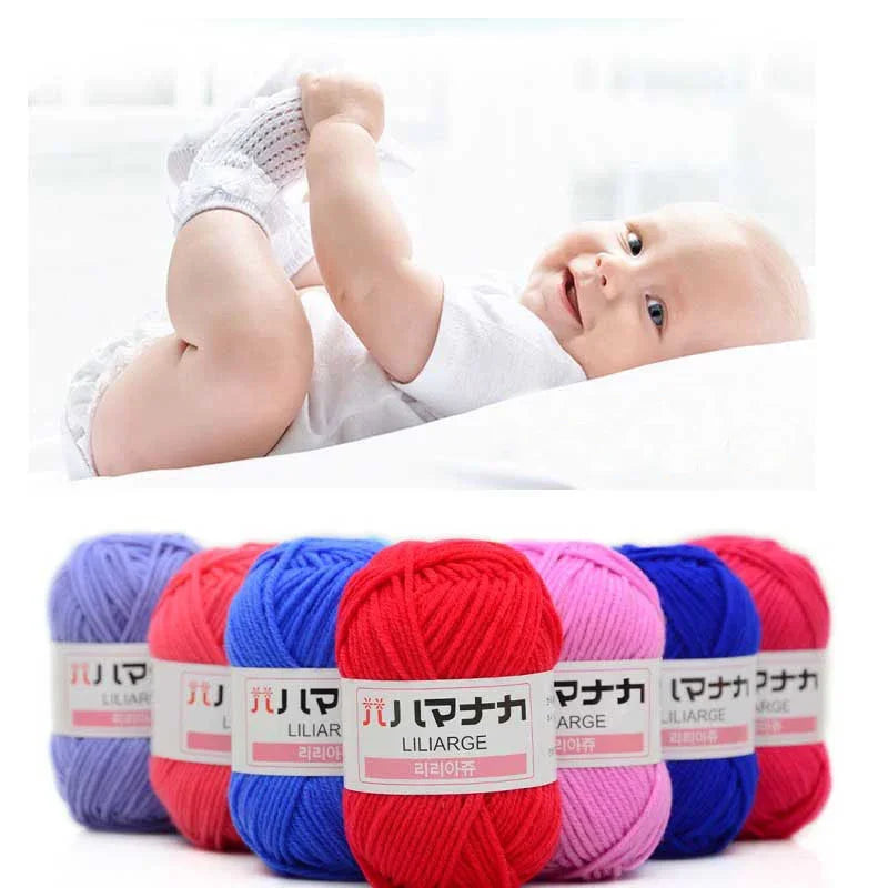 Soft, Thick Baby Knitting, Crocheting Yarn