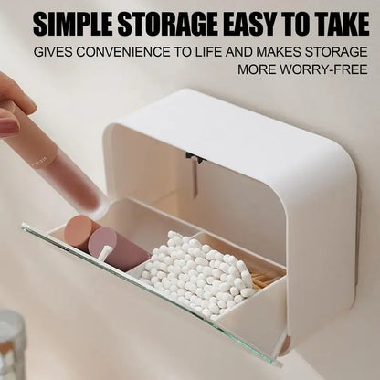 Cosmetic Storage Box, Bathroom Wall Mount Organizer