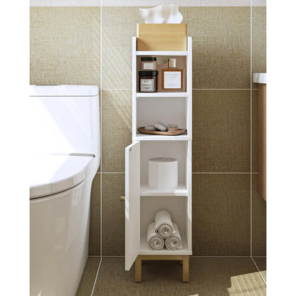 Bathroom Storage Cabinet, Small With Door & Shelves