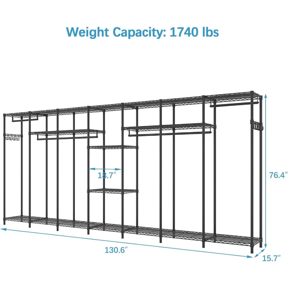 Heavy Duty Freestanding Portable Closet Bedroom Storage