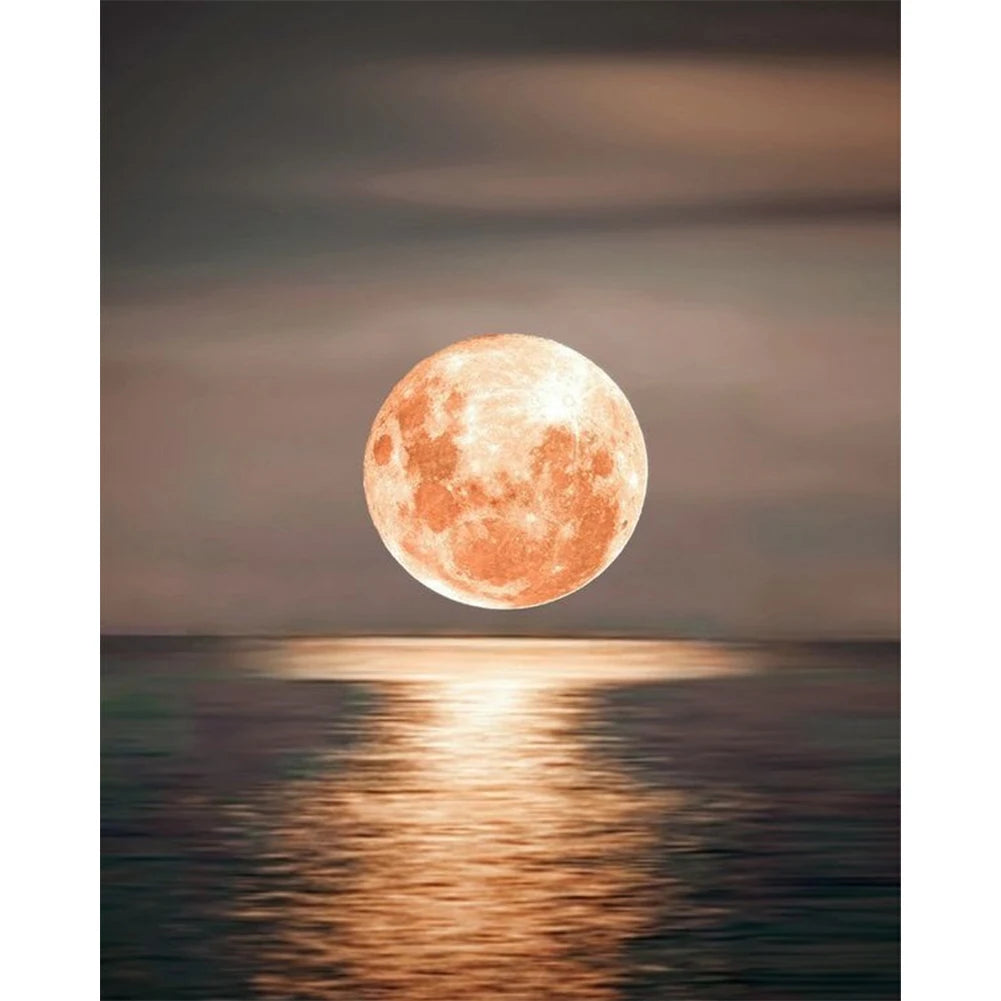 Full Moon at Sea Oil Paint By Numbers Kit