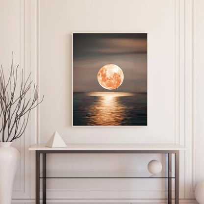 Full Moon at Sea Oil Paint By Numbers Kit