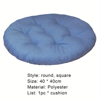 Round Non-Slip Soft Velvety Polyester Chair Cushion,