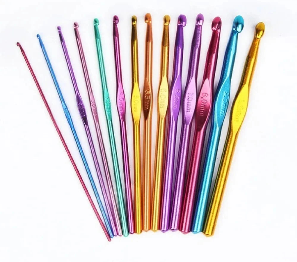 8/10/12/14Pcs Metal Crochet Hook Set